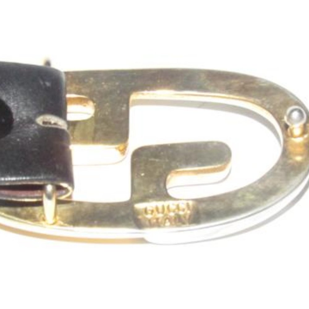Gucci Brown Black Removable GG Logo Reversible, - Picture 4 of 8